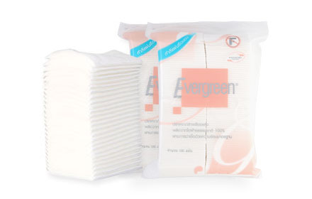 Evergreen Cotton Pad Cleanser Cosmetic [100pcs x 2packs]