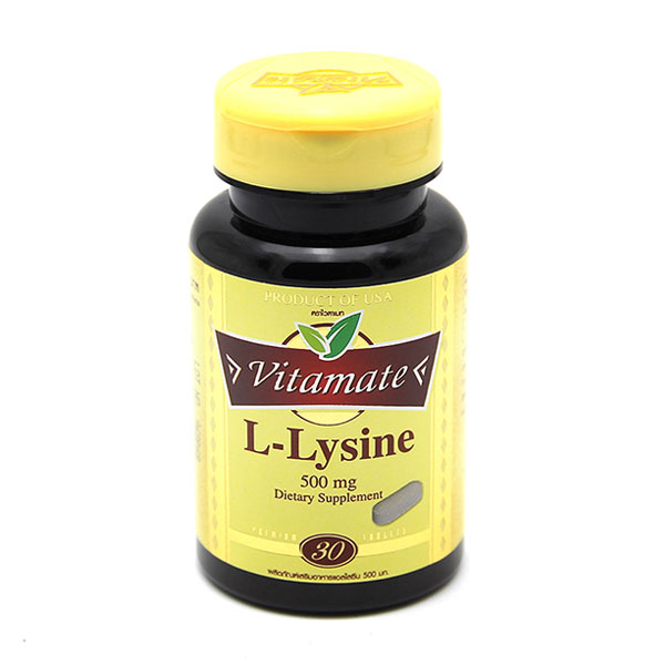 Vitamate L-Lysine 500 mg 30 Tablets