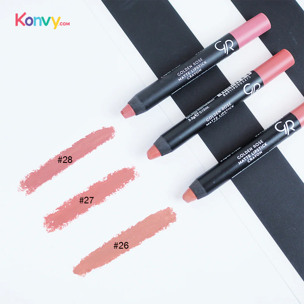 Golden Rose Matte Lipstick Crayon #27_1