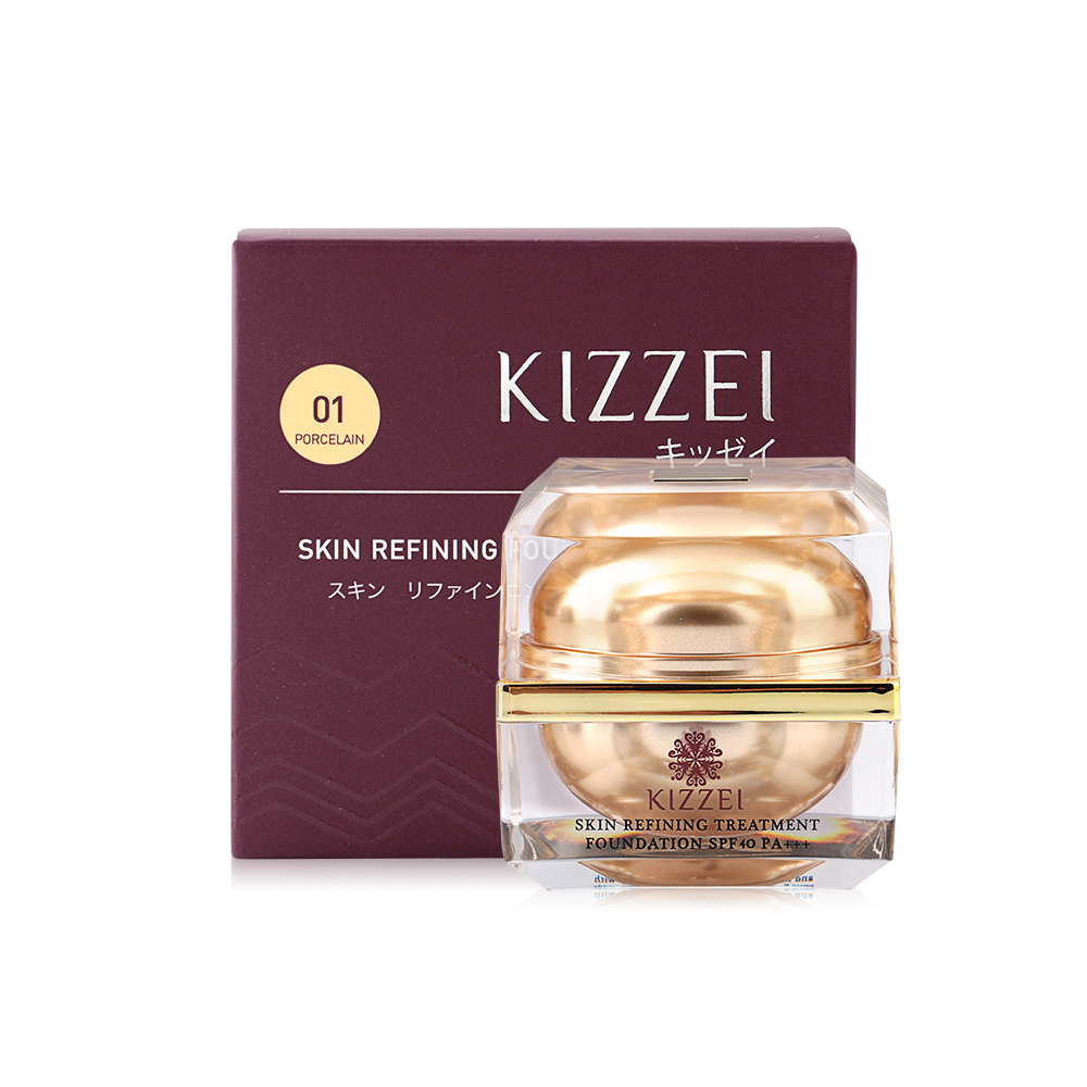 Kizzei Skin Refining Treament Foundation SPF40/PA+++ 15g #01 Porcelain