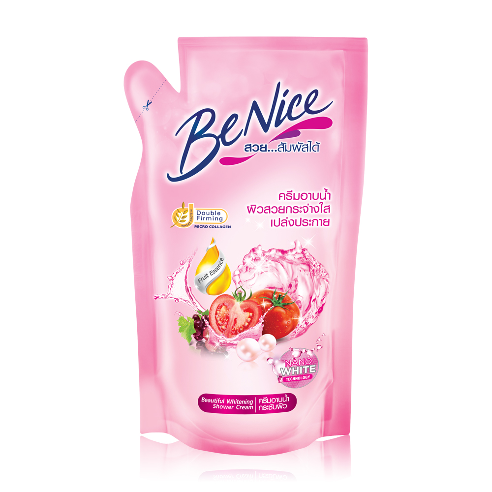 BeNice Shower Cream Whitening 400ml [Refill]