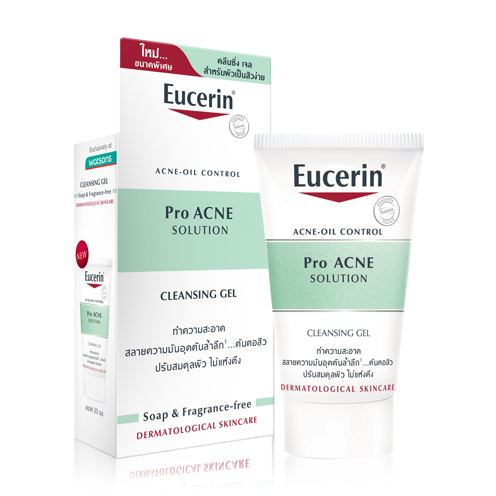 [Free Gift] Eucerin Pro Acne Cleansing Gel 20ml ( สินค้าหมดอายุ : 2026.01.31 ) 