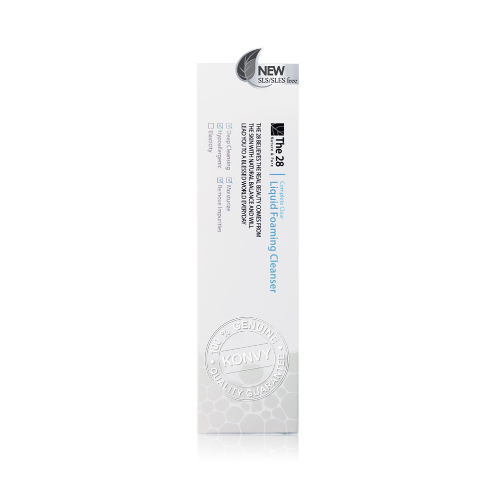 THE28 Complete Clear Liquid Foaming Cleanser 180ml ( สินค้าหมดอายุ : 2025.12.06 ) 