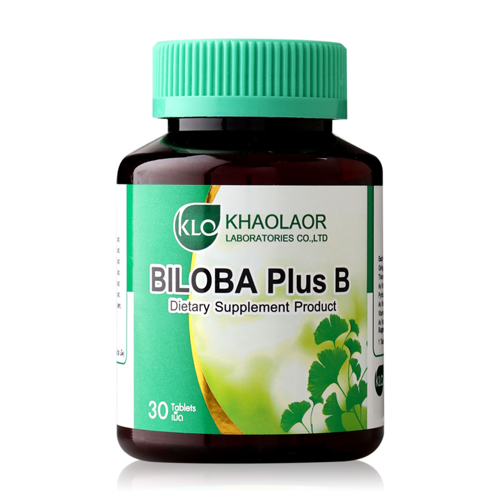 Khaolaor Biloba Plus B 30 Tablets