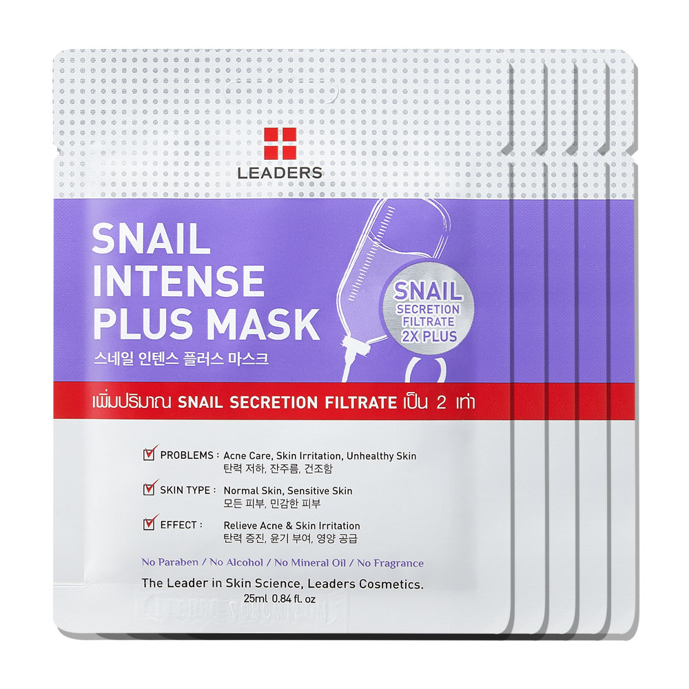 Leaders Snail Intense Plus Mask [25ml x 5pcs]