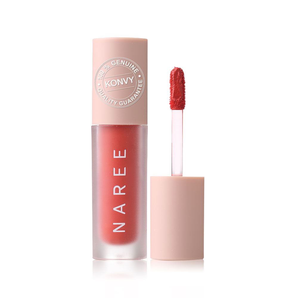 Naree Velvet Matte Creamy Lip Colors 3ml #804 Girlfriend ( สินค้าหมดอายุ : 2026.01.10 ) 