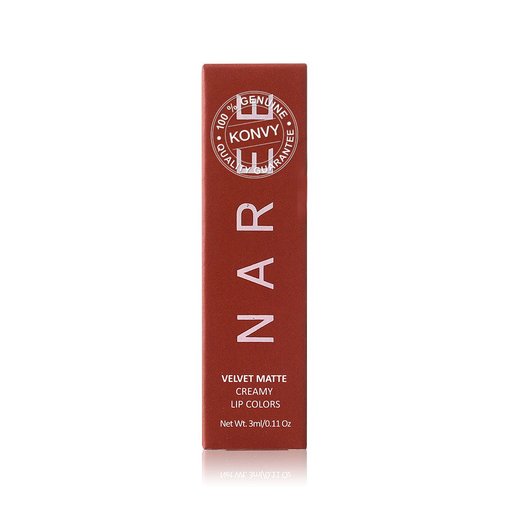 Naree Velvet Matte Creamy Lip Colors 3ml #811 Fetching ( สินค้าหมดอายุ : 2026.01.10 ) 