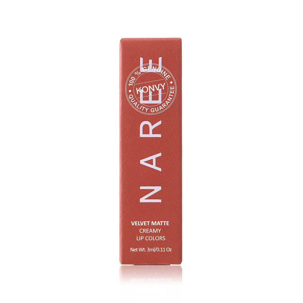 Naree Velvet Matte Creamy Lip Colors 3ml #813 Captivate ( สินค้าหมดอายุ : 2026.01.10 ) 