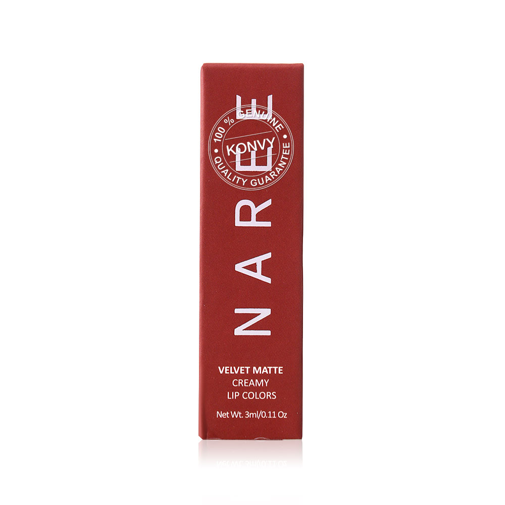 Naree Velvet Matte Creamy Lip Colors 3ml #820 Seductive ( สินค้าหมดอายุ : 2026.01.10 ) 