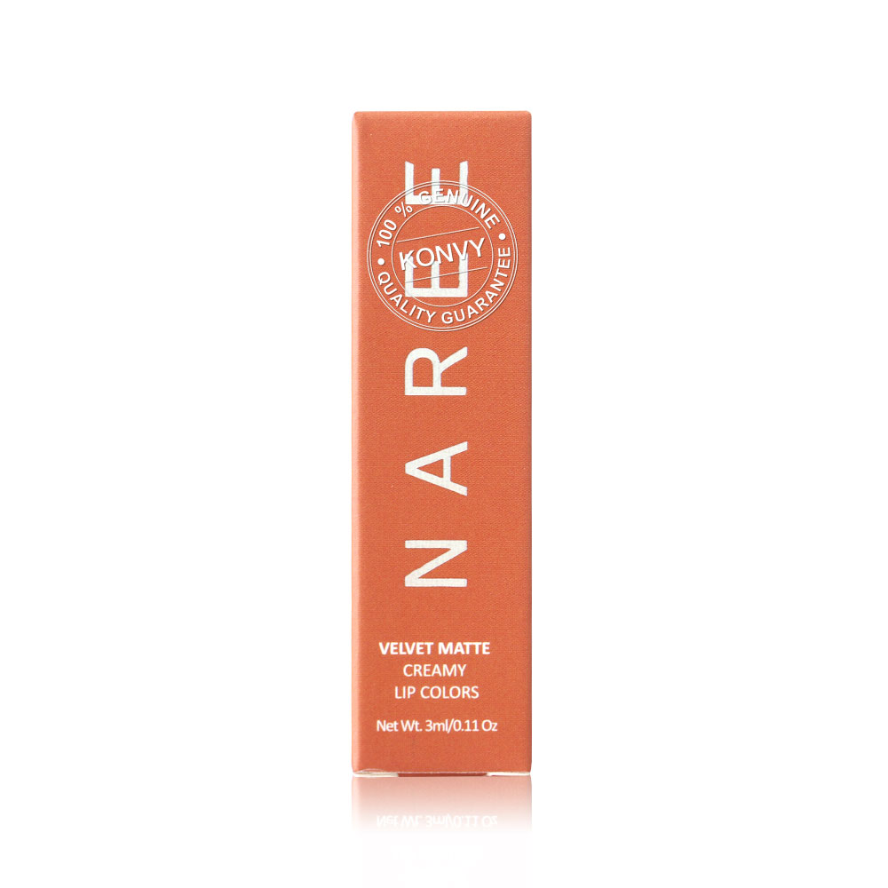 Naree Velvet Matte Creamy Lip Colors 3ml #825 Look At Me ( สินค้าหมดอายุ : 2026.01.10 ) 