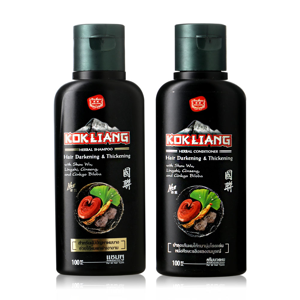Kokliang Set 2 Items Darkening & Thickening Shampoo and Conditioner [100ml x 2pcs]