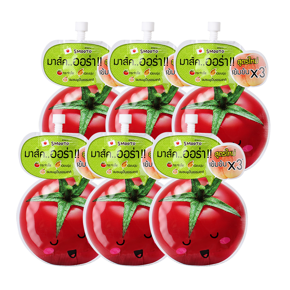 Smooto Tomato Gluta Aura Plus Sleeping Mask [10g x 6pcs]
