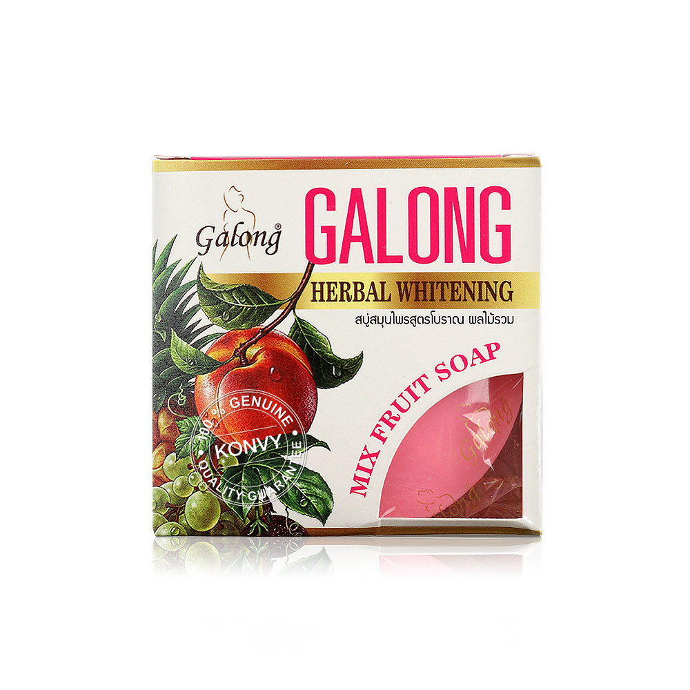 Galong Herbal Mixed Fruit Soap Bar 150g ( สินค้าหมดอายุ : 2026.02.01 ) 