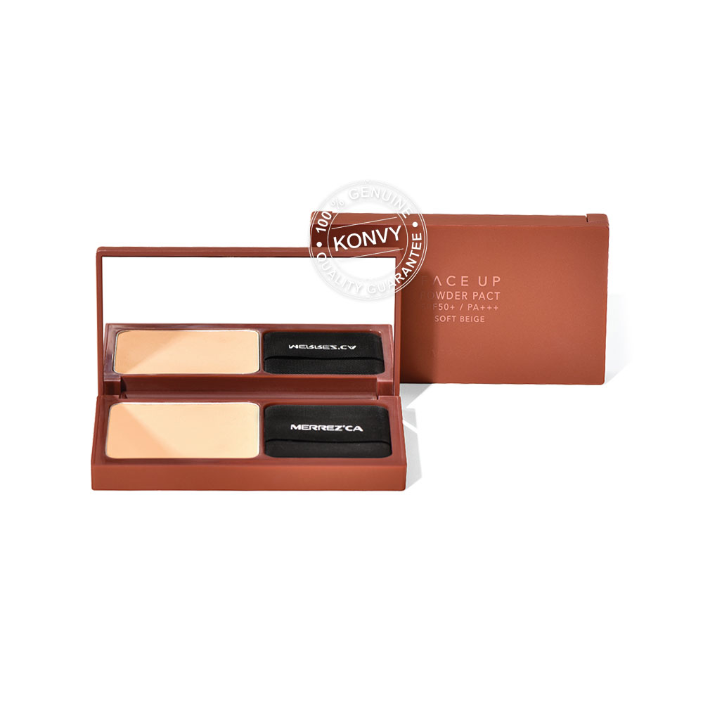 Merrezca Face Up Powder Pact SPF50/PA+++ 10g #23 Soft Beige ( สินค้าหมดอายุ : 2026.01.01 ) 