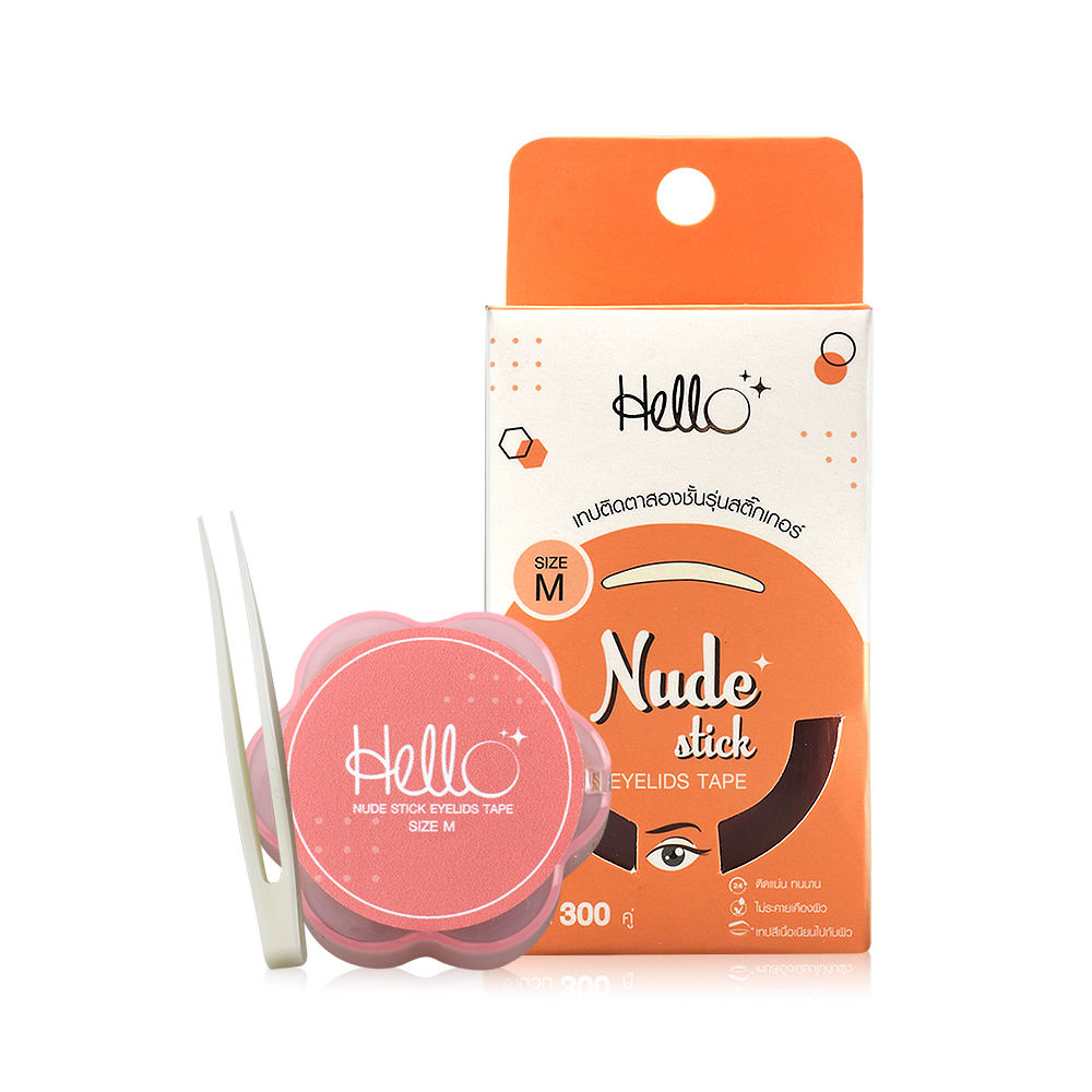 HELLO Nude Stick Eyelids Tape Size M [300 pairs]
