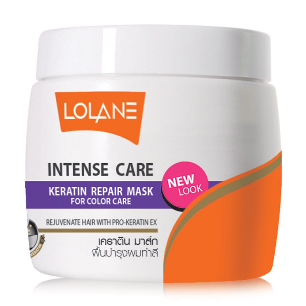 Lolane Intense Care Keratin Repair Mask for Hair Damaged from Coloring 200g