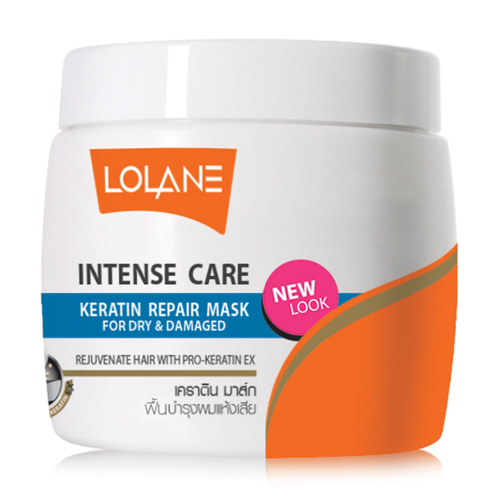 Lolane Intense Care Keratin Repair Mask for Dry & Damaged Hair in General 200g