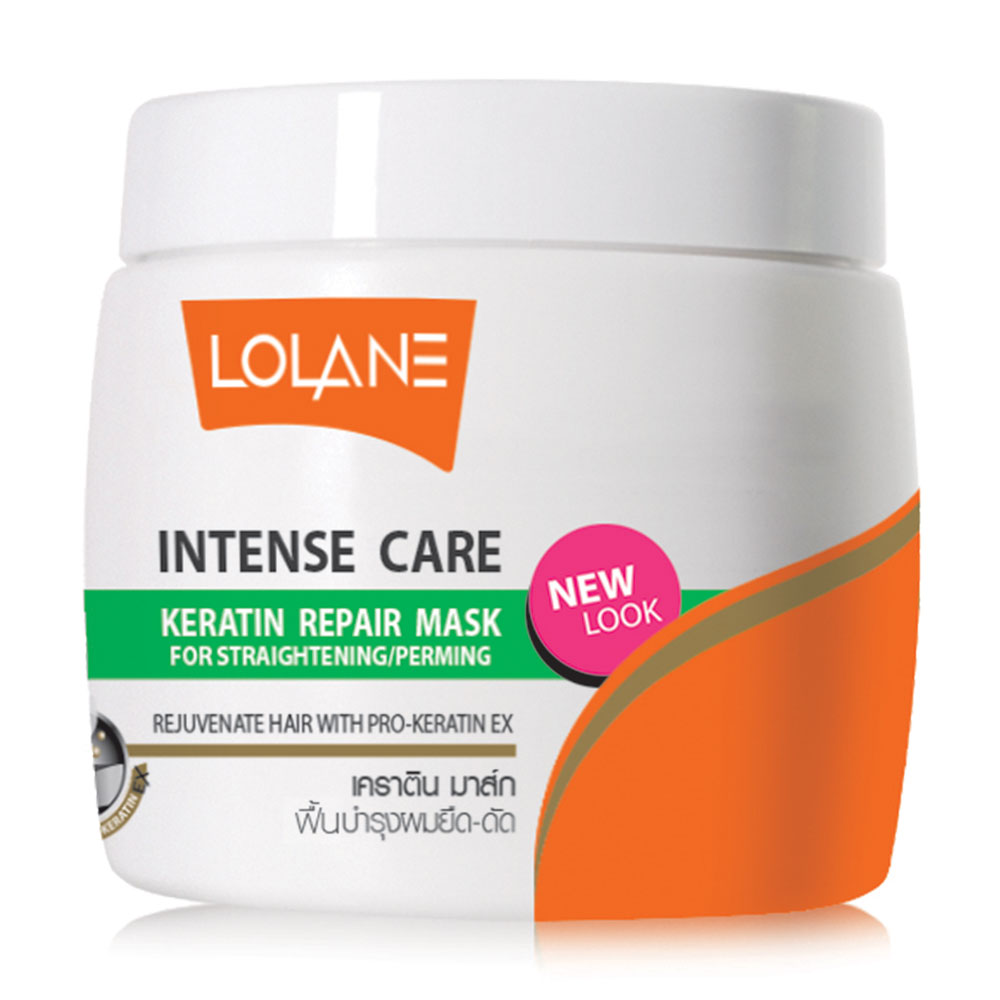 Lolane Intense Care Keratin Repair Mask for Hair Damaged from Straightenning & Perming 200g