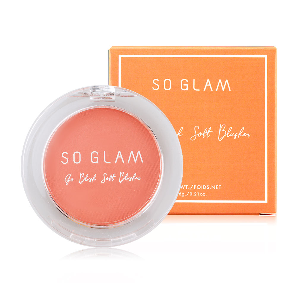 So Glam Go Blush Soft Blusher Blusher 6g #01 Apricot Tartin