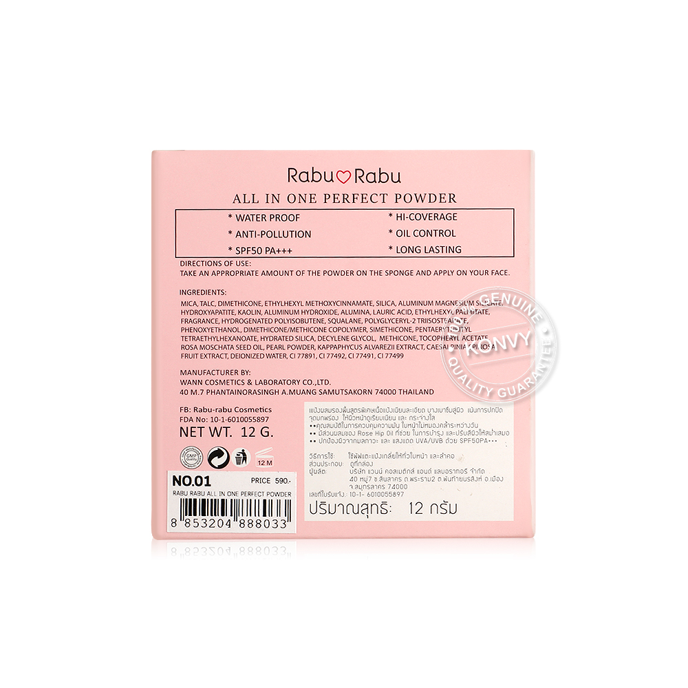 RABU RABU All In One Perfect Powder #01