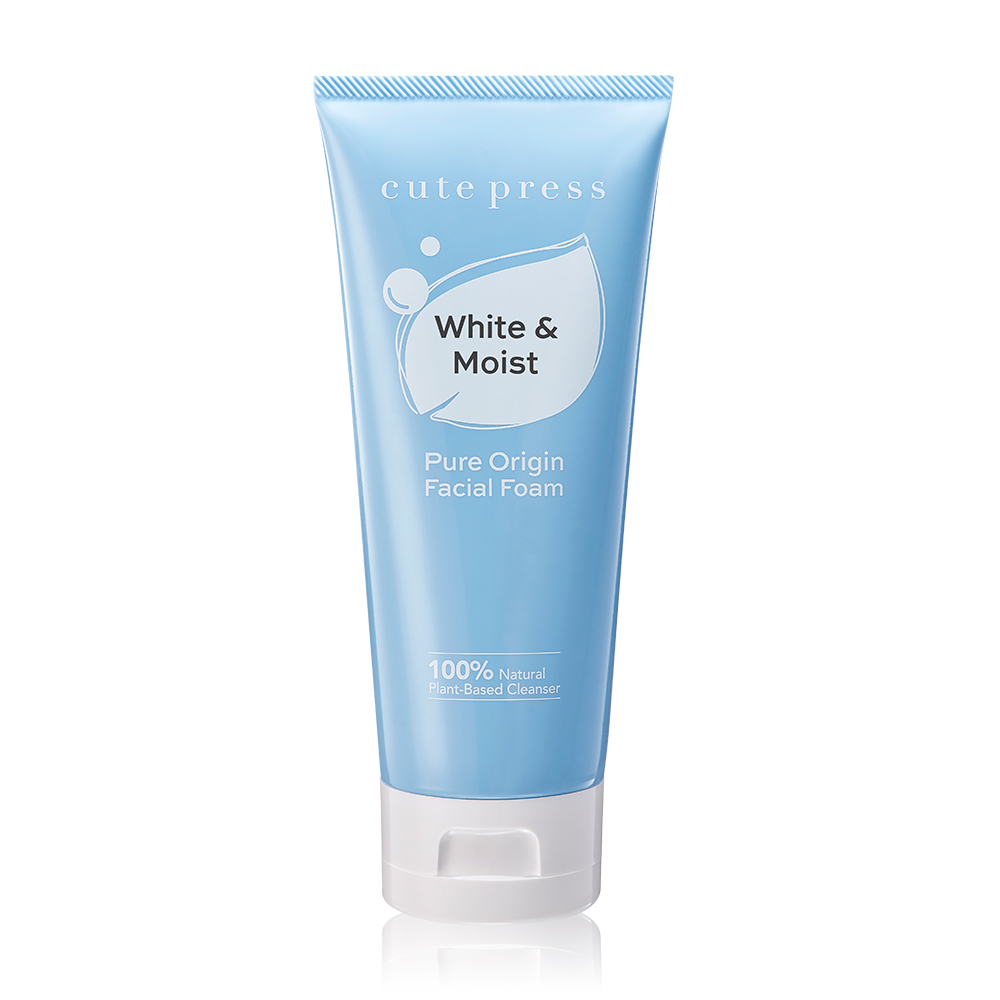 Cute Press Pure Origin White & Moist Facial Foam 120g