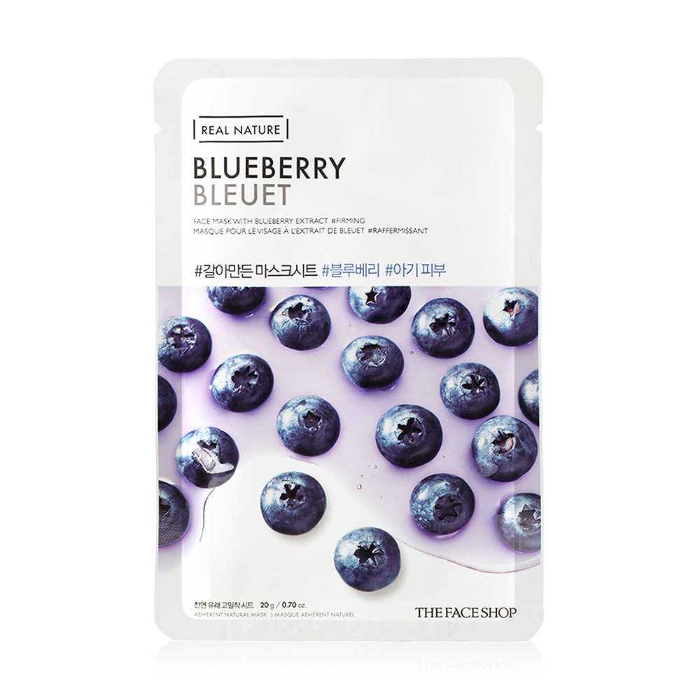 The Face Shop Real Nature Blueberry Face Mask 20g