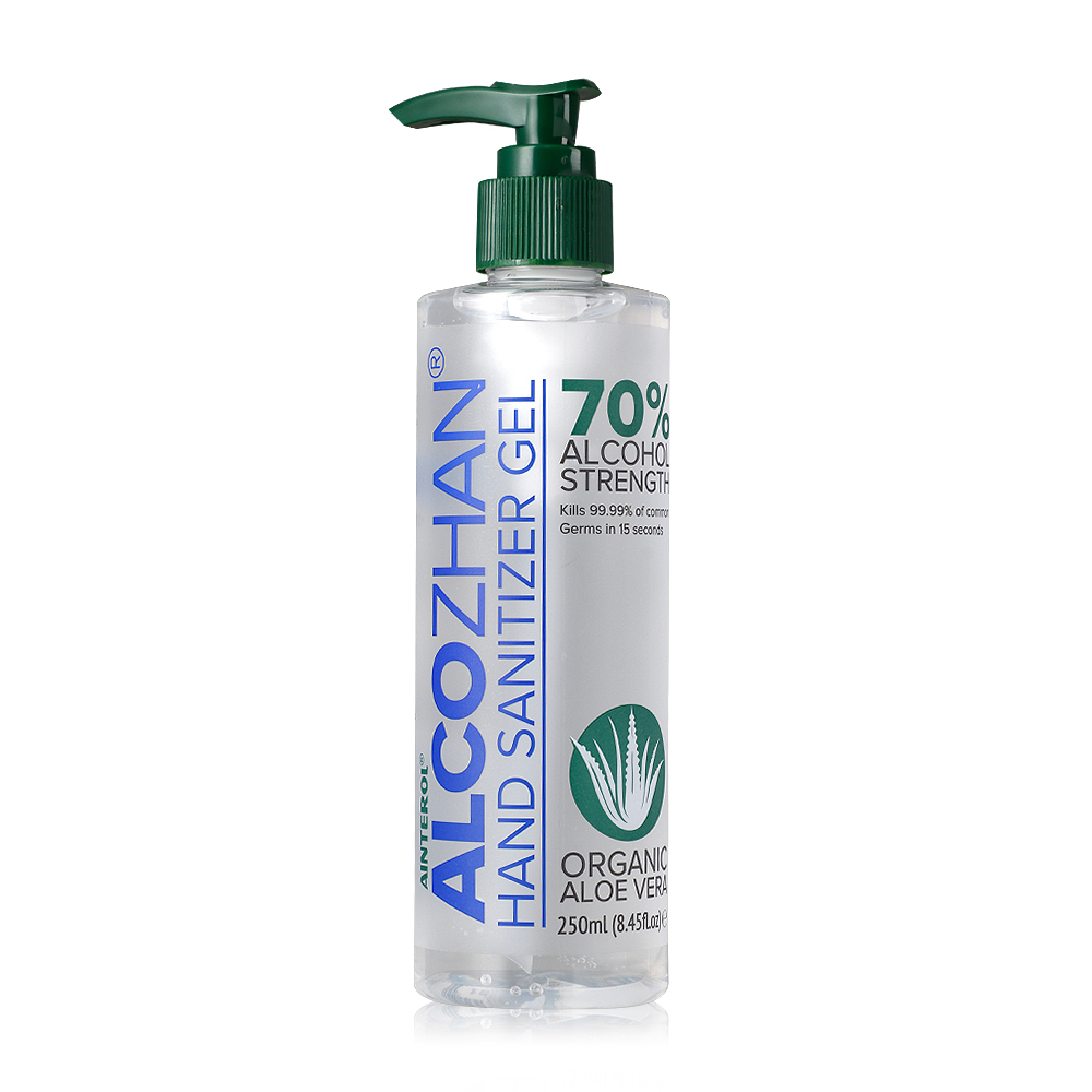 เจลแอลกอฮอล์ Ainterol Alcozhan Hand Sanitizer Gel 250ml