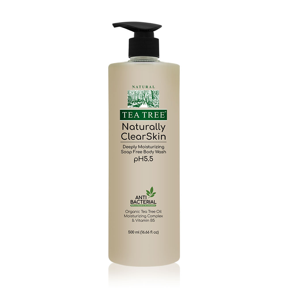 Tea Tree Naturally Clear Skin Deeply Moisturizing Soap Free Body Wash 500ml