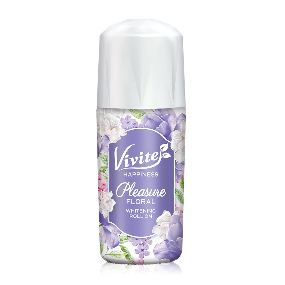 Vivite Happiness Pleasure Floral Whitening Roll On [Violet] 40ml