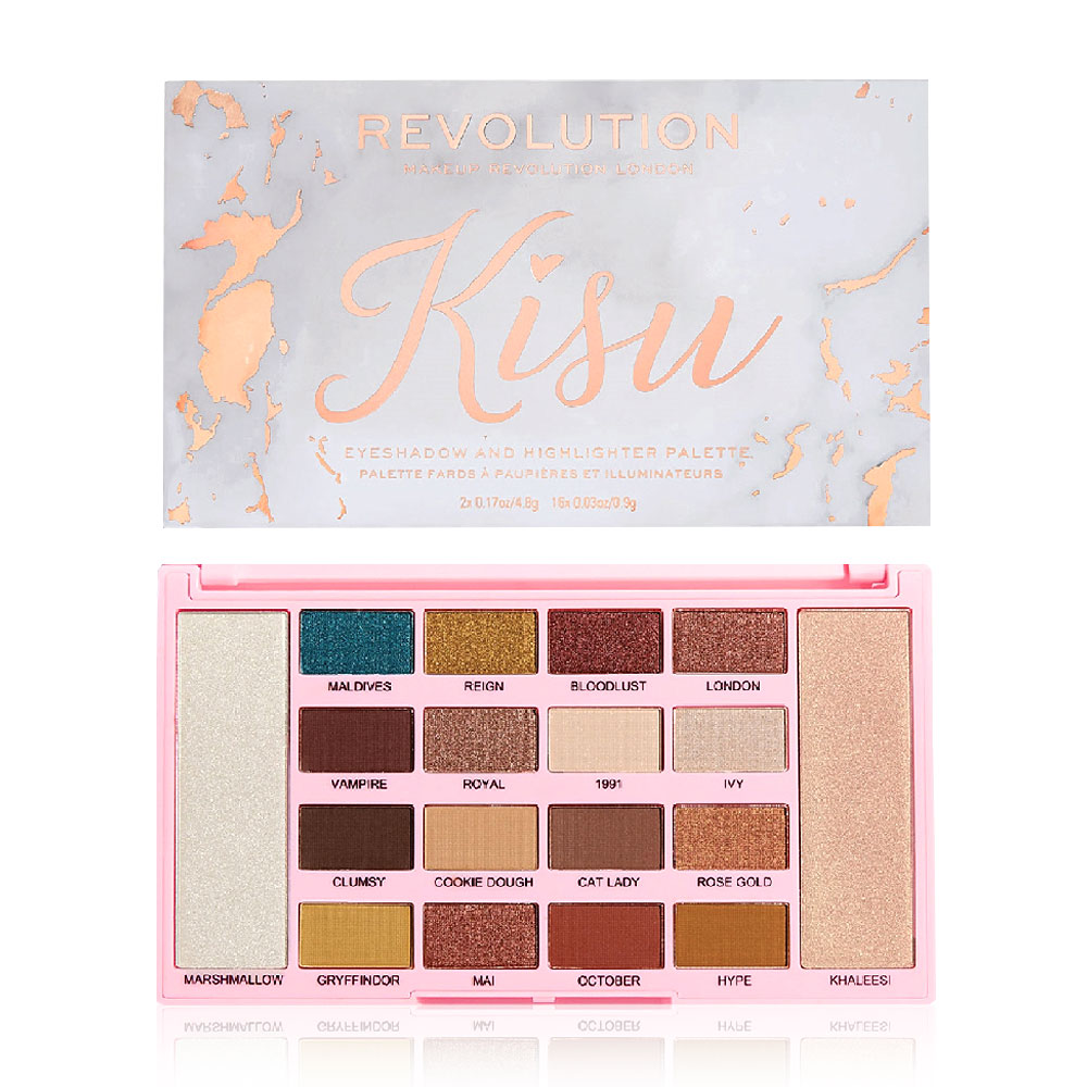 Makeup Revolution X Kisu Eyeshadow 24g ( สินค้าหมดอายุ : 2026.01.01 ) 