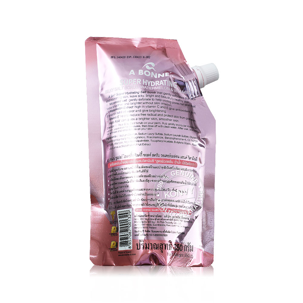 Abonne Super Hydrating Silky Salt Scrub Watermelon & Vitamin E 350g