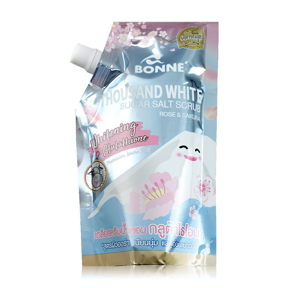 Abonne Thousand White Silky Sugar Salt Scrub Rose & Sakura 350g