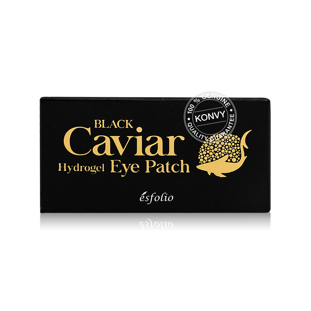Esfolio Black Caviar Hydrogel Eye Patch 60 Sheets