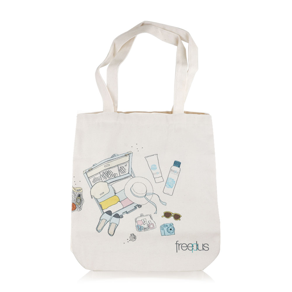 Freeplus White Eco Bag