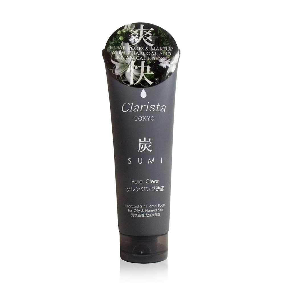 Clarista Tokyo Charcoal 2 In 1 Facial Foam 160g