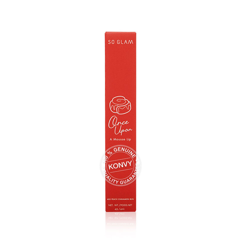 So Glam Once Upon A Mousse Lip 4g #02 Peach Cinnamon Bun