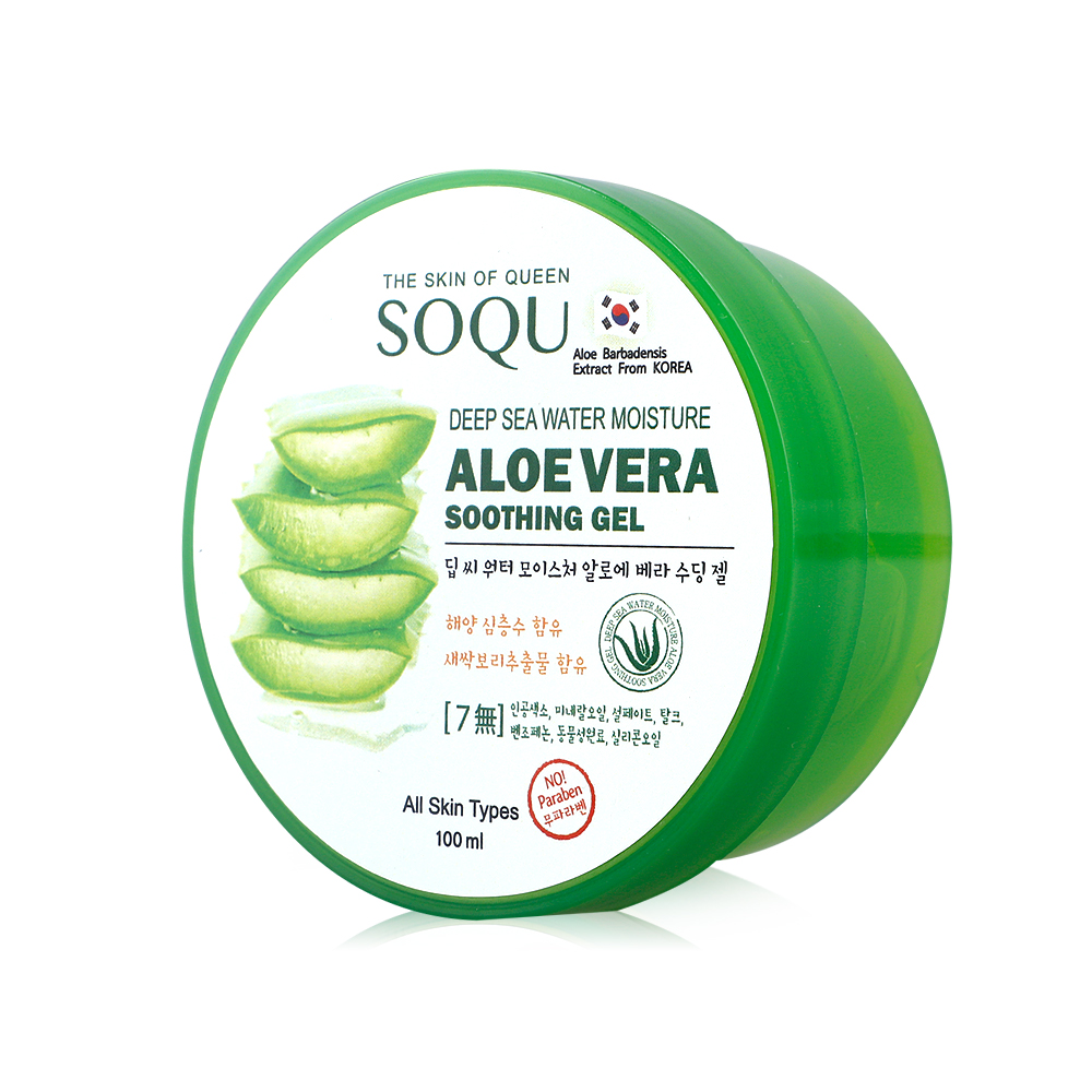 SOQU Deep Sea Water Moisture Aloe Vera Soothing Gel 100ml