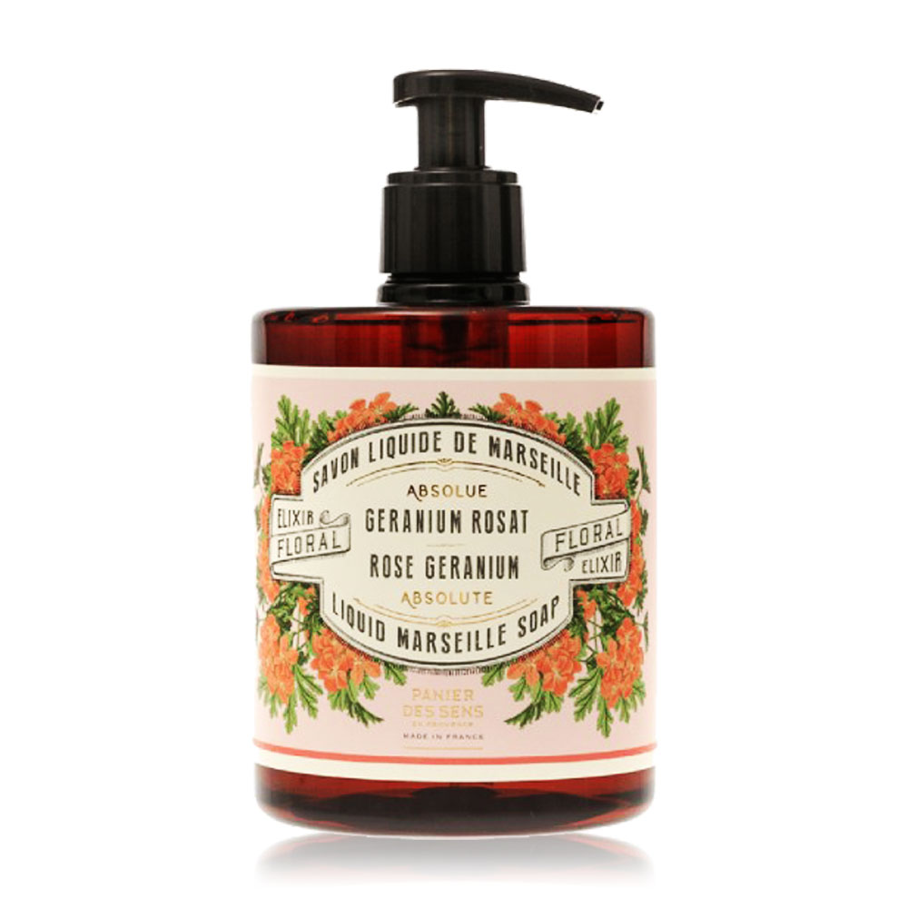 Panier Des Sens Rose Geranium Absolute Liquid Marseille Soap 500ml