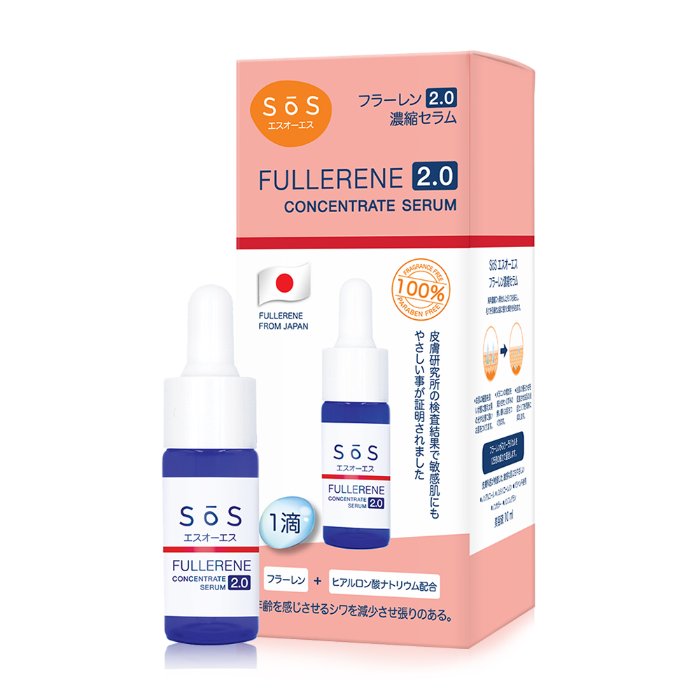 SOS Fullerene Concentrate Serum 10ml ( สินค้าหมดอายุ : 2025.07.30 ) 
