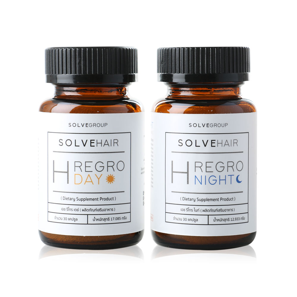 Solve Hair H Regro Day 30 Capsules & Night 30 Capsules
