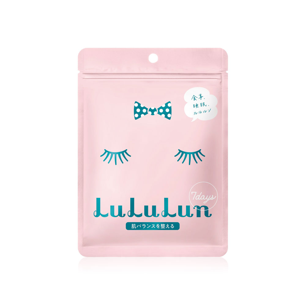 [Free Gift] LuLuLun Moisturizer Balance Face Mask 7 Sheets #Pink