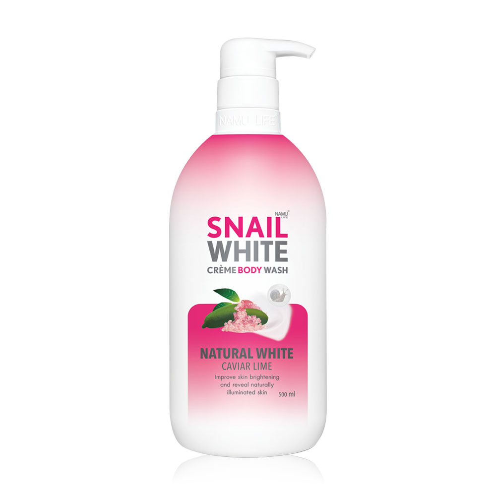 Namu Life Snailwhite Crème Body Wash Natural White 500ml ( สินค้าหมดอายุ : 2025.10.17 ) 