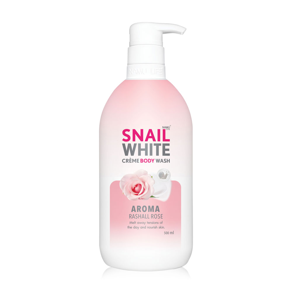 Namu Life Snailwhite Crème Body Wash Aroma Rashall Rose 500ml