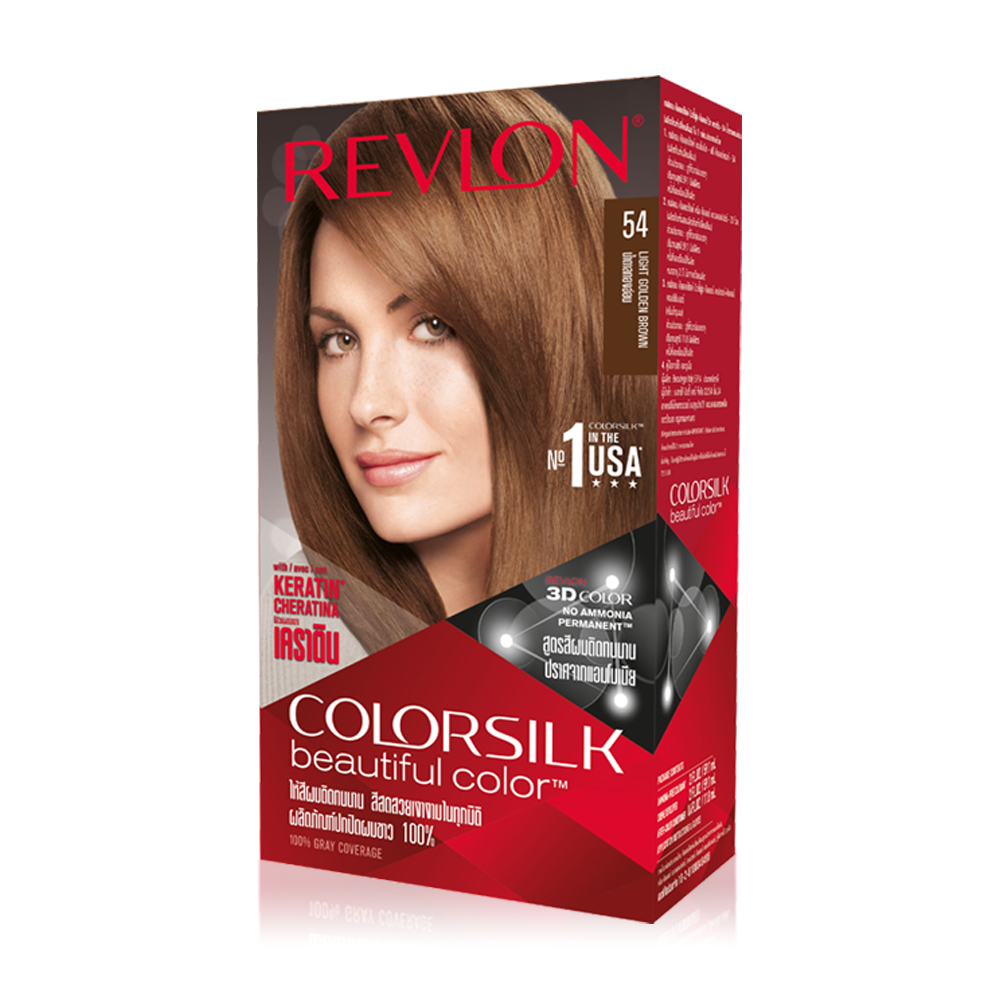 REVLON Colorsilk Beautiful Color with Keratin 130ml #54 Light Golden Brown