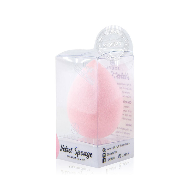 LUXEFUR Velvet Sponge #Cotton Candy