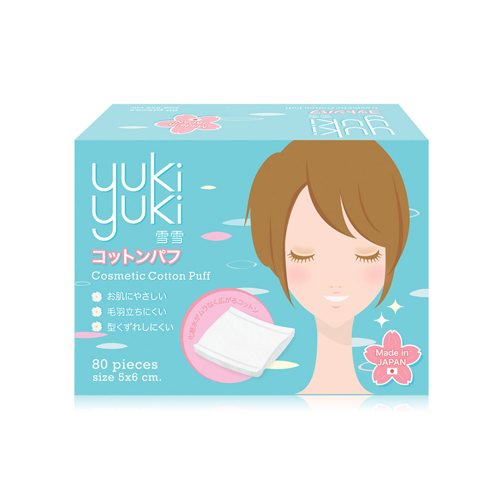 Yuki Yuki Cotton Puff 80pcs