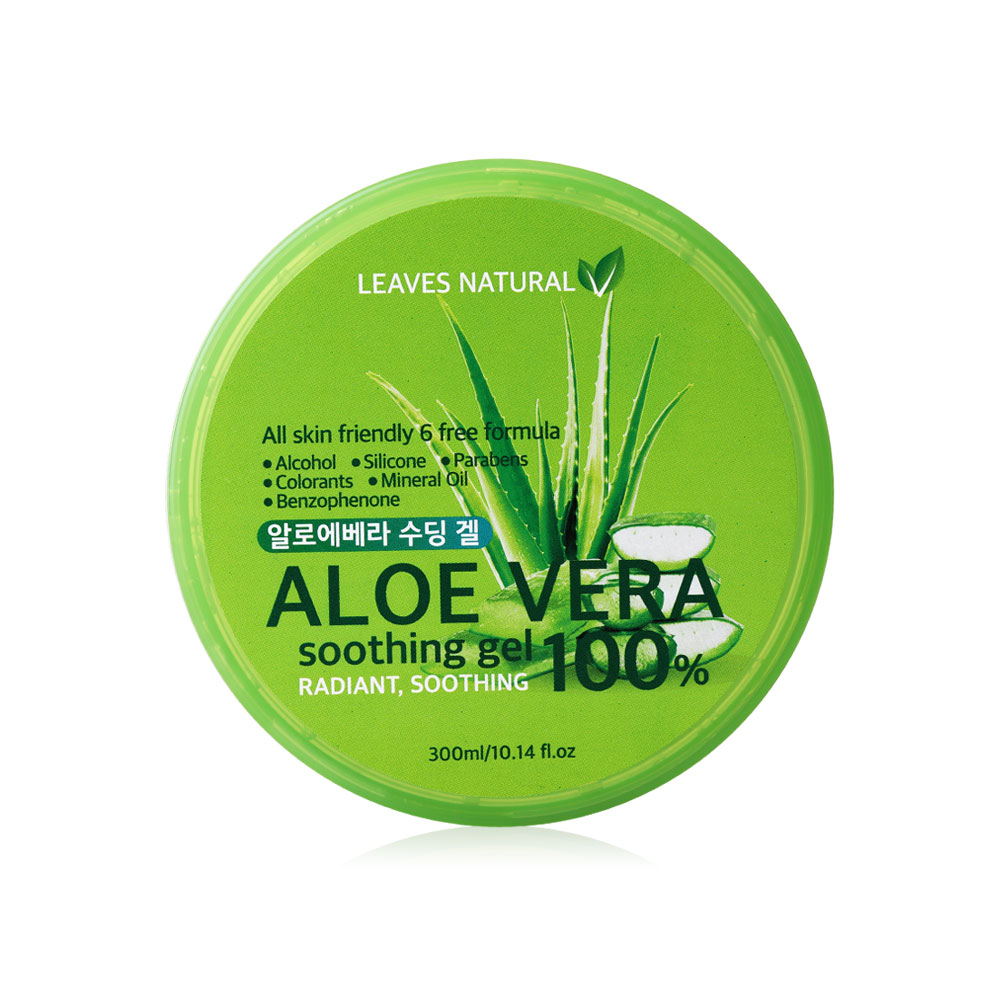 Leaves Natural Aloe Vera Soothing Gel 100% 300ml