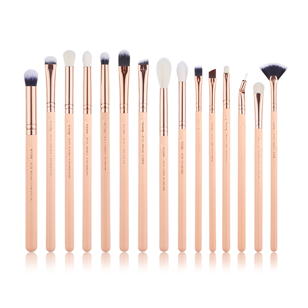 Jessup Professional Makeup Brushes Set 15pcs #T447 Naked Peach/Rose Gold