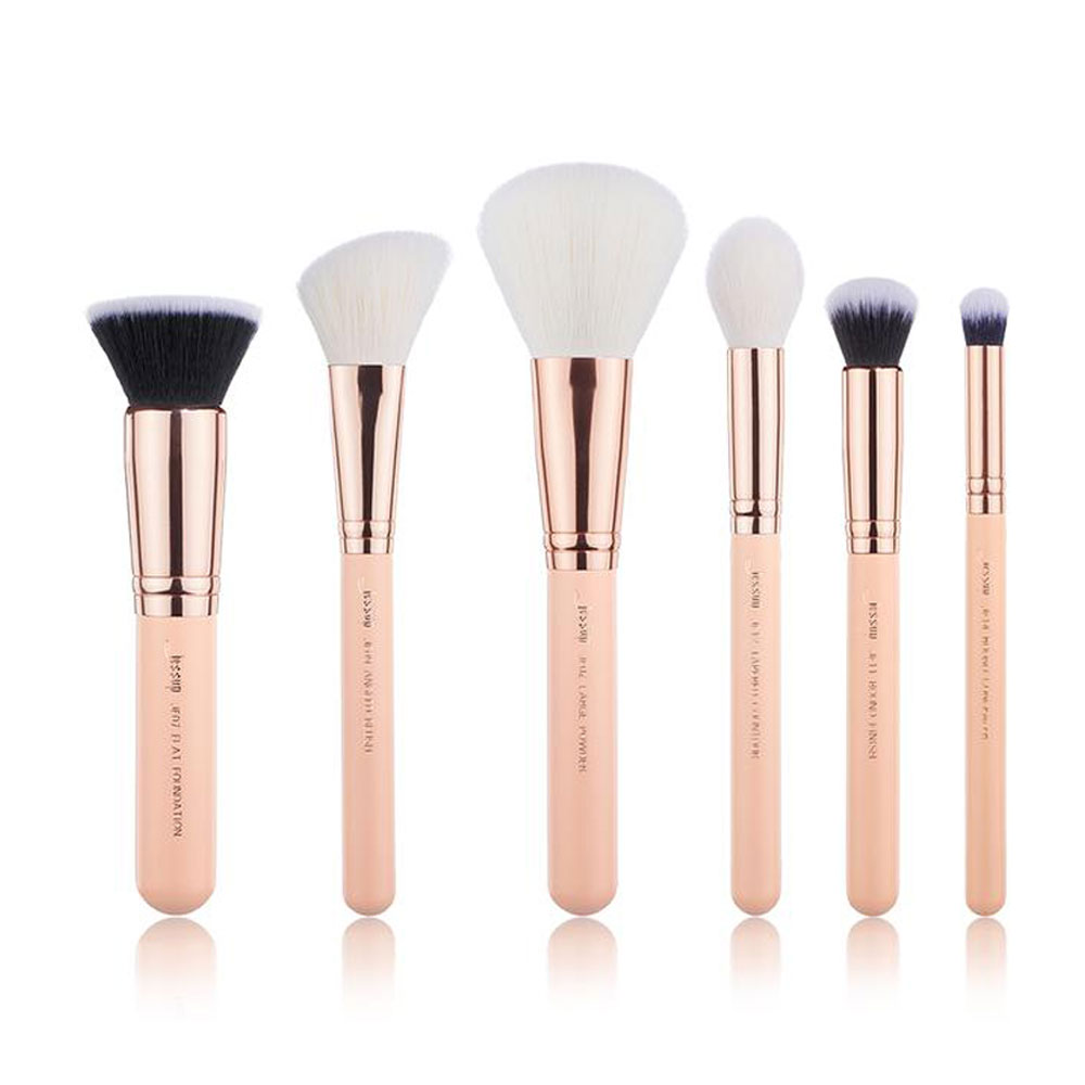 Jessup Professional Makeup Brushes Set 6pcs #T458 Naked Peach/Rose Gold
