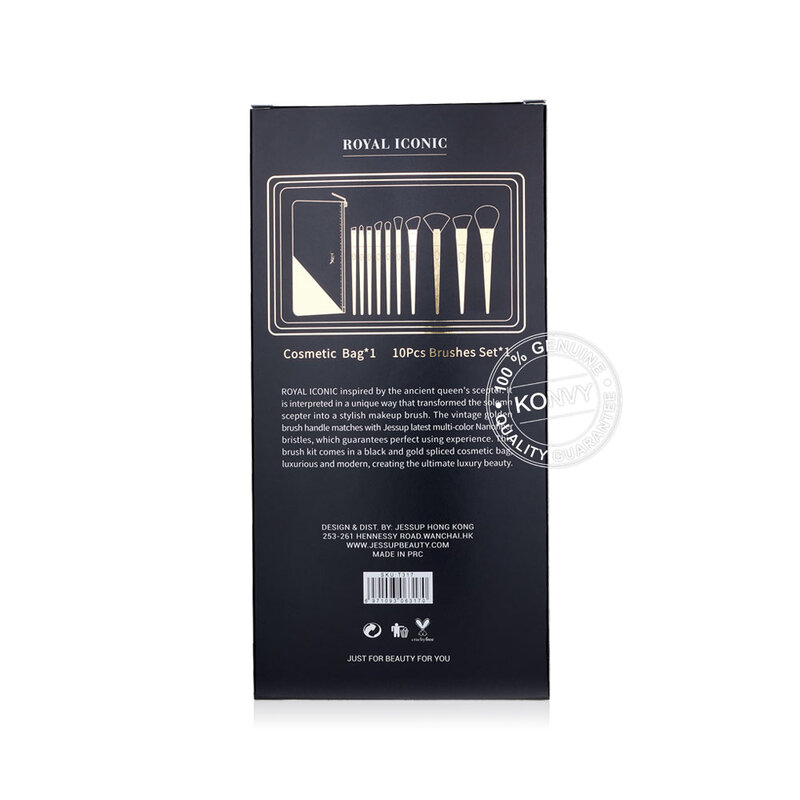 Jessup Professional Makeup Brushes Set 10pcs #T317 Royal Iconic